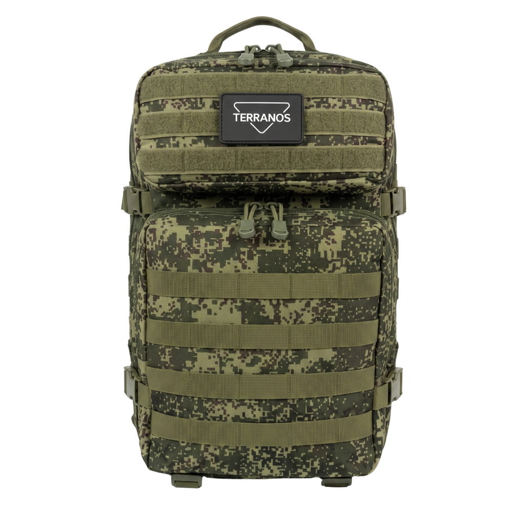 Taktyczny plecak turystyczny MOLLE wojskowy 45L  TERRANOS BLACKWOLF