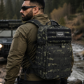 Taktyczny plecak turystyczny MOLLE wojskowy 45L  TERRANOS BLACKWOLF